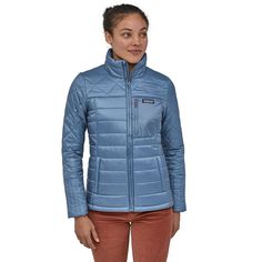 W's Radalie Jacket, Fitted Long Sleeve Outerwear For Outdoor, Fitted Outerwear With Zipper For Outdoor Activities, Fitted Long Sleeve Quilted Jacket For Outdoor, Casual Fitted Outerwear For Outdoor Activities, Fitted Long Sleeve Puffer Jacket For Outdoor Activities, Fitted Outerwear For Outdoor Activities In Fall, Casual Fitted Quilted Jacket With Long Sleeves, Exposed Zipper, Princess Seam