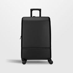 NOMATIC makes packing and plane travel as painless as possible with this sleek checked suitcase. Clad in classic black, the faceted polycarbonate shell is virtually indestructible. Magnetic compression straps, zippered compartments, folding compression panels and full-perimeter expansion maximize the Check-In's capacity. Silent wheels and a three-stage handle maneuver smoothly through airports, train stations and beyond, while locking zippers offer security as you explore the world.   • Magnetic Modern Black Luggage With Luggage Sleeve, Modern Black Luggage With Sleeve, Rectangular Hard Shell Luggage For Business Trips, Modern Black Luggage For Trip, Modern Black Rectangular Travel Accessories, Modern Hard Shell Luggage With Sleeve, Functional Black Luggage For Business, Modern Black Luggage For Business Trips, Modern Hard Shell Rectangular Case