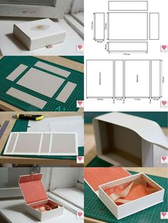 the instructions for making a dollhouse box