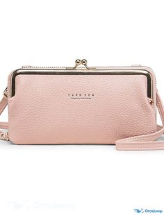 OrcaJump - Womens Fashion Shoulder Bag Crossbody Clutch Bag Large Capacity Pink Crossbody Phone Bag, Pink Large Capacity Crossbody Phone Bag, Pink Large Capacity Clutch Shoulder Bag, Pink Portable Clutch Shoulder Bag, Pink Mobile Phone Clutch Bag, Pink Clutch For Mobile Phone, Casual Pink Clutch Bag, Crossbody Clutch, Pink Bag