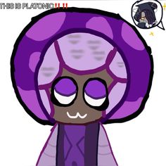 an image of a cartoon character with purple hair