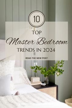 Hey friends! Today I want to do a round up on the top master bedroom trends in the design world this year! What is popular and what isn’t anymore, read this post to find out more! Airy Master Bedrooms Decor, Bedroom Accent Lighting, 2025 Bedroom Trends, Bedroom Trends 2024, Master Bedrooms 2024 Trends, Large Master Bedrooms Decor, Serene Bedroom Ideas, Cozy Bedroom Decor Ideas, Cozy Bedroom Decor