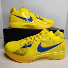 Nike Zoom Kd 3 Size 10.5 Men Color: Vibrant Yellow/Photo Blue Sku: Fd5606-700 100% Authentic Brand New In Box (Shoe Box Is Missing Lid) Any Questions? Make Sure To Ask Price Firm Yellow Low-top Basketball Shoes With Air Max Cushioning, Yellow Lace-up Basketball Shoes With Air Max Cushioning, Yellow Basketball Shoes With Branded Insole And Round Toe, Yellow Basketball Shoes With Branded Insole, Yellow Mid-top Basketball Shoes With Rubber Sole, Nike Yellow Basketball Shoes With Air Max Cushioning, Nike Yellow Mid-top Basketball Shoes, Yellow Mid-top Basketball Shoes With Abzorb Midsole, Yellow Mid-top Basketball Shoes With Boost Midsole