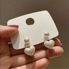 Stud Earrings Drop Earrings Charm Earrings Wedding Party Earrings Wedding Earrings Jewelry Gift Korean Earrings, Wedding Earrings Drop, Unusual Earrings, Heart Dangle Earrings, Heart Drop Earrings, Round Stud Earrings, Fashion Jewelry Earrings, Delicate Earrings, Heart Earrings Studs