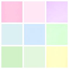 pastel colors are arranged in squares to form an abstract pattern on the wall or floor