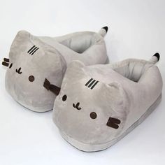 45171745554673 Cat Slippers, Dr Shoes, Pusheen Cat, Grey Cat, Warm Slippers, Anime Cat, Cat Plush, Maneki Neko, Mua Sắm