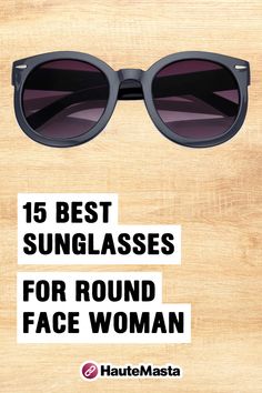 Here's the ultimate list of the 15 best sunglasses for those with round faces! Check out these styles that are sure to flatter your face shape and will make you look effortlessly chic this summer. Get your new pair today!" Round Face Sunglasses, Oversized Round Sunglasses, Hexagon Design, Classic Sunglasses, Heart Sunglasses, Round Faces, Stylish Sunglasses