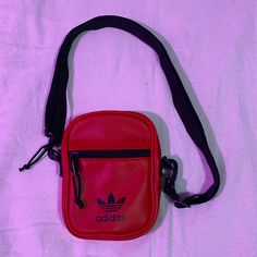 Worn A Hand Full Of Times. Still Feels Brand New. Casual Red Shoulder Bag With Mobile Phone Holder, Adidas Rectangular Shoulder Bag For Daily Use, Trendy Red Shoulder Bag With Cell Phone Pocket, Trendy Adidas Shoulder Bag With Adjustable Strap, Casual Red Bag With Cell Phone Pocket, Casual Adidas Bag With Zipper Closure, Casual Adidas Bags With Zipper Closure, Casual Red Bag With Removable Pouch, Adidas Everyday Shoulder Bag