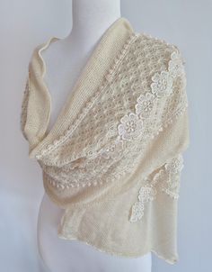 My Other NEW SCARVES, CROCHET and KNITTING Shop; http://www.etsy.com/shop/anils ------------------------------------------ Length : 190 cm--75 inches Width   : 40 cm--16 inches knitted fabric, soft, lightweight. You can hand wash at a temperature below 30 º. Do not tumble dry. ** Please note that light effect, monitor's brightness, contrast etc. may cause a slight color difference on items. ** SHIPPING  Ships in 1-2 business days after your payment and let you know the tracking number. All items Luxury White Pashmina Shawl For Festive Occasions, Fitted Bohemian Shawl For Wedding, Handmade Beige Shawl For Wedding, Cream Lace Wedding Shawl, Elegant Hand Knitted Cream Shawl, Cream Crochet Lace Shawl, Bohemian Beige Shawl For Wedding, Beige Bohemian Shawl For Wedding, Scarves Crochet