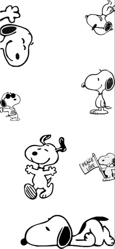 snoopy and his friends are playing with each other in the peanuts coloring book page