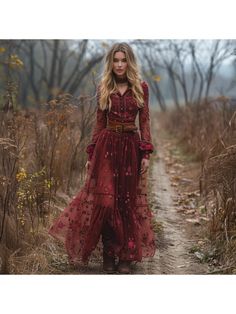 Women Elegant Dresses, Vintage V-neck Linen Women's Long-sleeved Long Dress Pastoral Style Linen Dress Brown V-neck Boho Dress For Fall, Bohemian V-neck Fall Dresses, Fitted V-neck Maxi Dress For Fall, Bohemian Fitted V-neck Long Sleeve Dress, Fitted Long Sleeve Bohemian V-neck Dress, Bohemian V-neck Dress For Fall, Bohemian Long Sleeve Dresses For Fall, Fitted Bohemian V-neck Dress With Long Sleeves, Fall Fitted V-neck Maxi Dress