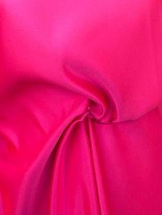 Pink duchess satin fabric. Polyester duchess satin, substantial semi stiff fabric for structured garments. This fabric is suitable to go under the lace, for foundation for bridal evening dress or to be the dress itself. It has the strength to support even heavy beaded lace. Drapes well to become bulky, ie is not soft and floppy, please refer to pictures. Has a deep rich fuchsia hot pink colour. Fabric width is 150 cm, 60 inches. Weight is about 305 grams per running meter  Order over one meter w Structured Garments, Pink Colour Dress, Stiff Fabric, Hot Pink Fabric, Bridal Hair Buns, Duchess Satin, Fuchsia Pink, Gorgeous Fabrics, Pink Satin