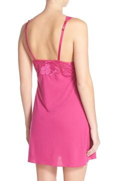 Natori 'Zen Floral' Chemise Sewing Tips, Lace Overlay, Sewing Hacks, Zen, Bodice, Cocktail Dress, Nordstrom, Formal Dresses, V Neck