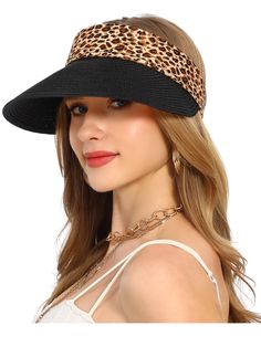 PRICES MAY VARY. Wide brim Visor Hat:The length of brim is 4.7'',Large brim provides you with more comprehensive UV protection;Women's sun hats have UPF 50+ sun protection function Adjustable Women Sun Hat:One size fit most of Women,adjustable closure on the back of the women straw hat is very soft,the high quality elastic drawstring will not stick to the hair,making the sun hat easier to put on and take off High Quality Straw Hat:This straw hat is made of 100% paper,it is tightly woven to ensur Straw Visor, Summer Cap, Visor Hat, Sun Hats For Women, Natural High, Visor Hats, Beach Hat, Sun Hat, Wide Brimmed