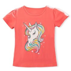 Description Cute Summer Unicorn T-Shirt Collection Perfect for unicorn and animal lovers Perfect for active kids Perfect as birthday gifts High-Quality Cotton Note: The dimensions are manually measured and there could be slight errors. The actual product dimension shall prevail. Please allow a variance of 1 to 2 cm. ABOUT OUR BRAND Offering high-quality, modern clothing items for kids, items that capture the whimsy and playfulness of young ones, Pink & Blue Baby Shop brings together different de Unicorn Top, Baby Tee Shirt, Baby Tee Shirts, Cartoon Tops, Unicorn Decorations, Unicorn Girl, Letters For Kids, Unicorn Tshirt, Cartoon Outfits