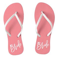 Bride White Script Flip Flops Happy Mothers Day Calligraphy, Wedding Flip Flops, Bachelorette Party Beach, Red Sandals, Pink Sandals, Happy Mom, Happy Mother, Bride Tribe, Sandals Flip Flops