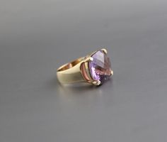 ♦♦ Beautiful handcrafted ring ◘Stone Information: Genuine Amethyst - Color: Purple Cut: Cushion Size: 15 mm ◘ Metal: 925 Sterling Silver ◘ Band: 3 mm ◘ Setting: Open back bezel setting ◘ Finish: High polish (shiny) ◘ Nickel free ◘ Anti tarnish ◘ Vermeil Gold ◘ Handmade band: 14 gauge solid sterling wire This ring is adorably rustic, easy to wear, & stackable! ◘Please Note - The Ring in the Picture can be available or Sold out. Every Ring is Made of a Unique Gemstone. Therefore, Colors and In Classic Amethyst Ring With Rectangular Stone For Gift, Classic Amethyst Ring With Rectangular Stone, Formal Amethyst Jewelry With Large Stone, Formal Large Stone Amethyst Jewelry, Fine Jewelry 14k Gold Ring With Large Stone, 14k Gold Ring With Large Stone For Anniversary, 14k Gold Rings With Large Stone, Fine Jewelry With Large Stone For Promise, Amethyst Rings With Rectangular Stone For Gifts