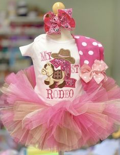 My First Rodeo 1st birthday tutu outfit - Darling Little Bow Shop Rodeo 1st Birthday, Cowgirl Birthday Outfit, Baby Cowgirl Outfits, Onesie Tutu, Cowboy First Birthday, Baby Cowgirl, 1st Rodeo, Rodeo Birthday Parties, Cow Birthday Parties