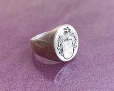 925 Silver Ring With Coat of Arms and Initials Ring, Unique Retro Ring, Vintage Silver Ring, Sterling Silver, Silver Retro Ring, Vintage Ring, Retro Ring, Beautiful Silver Ring Weight 7.12g Diameter 20 mm You can buy our other unique antiques by clicking on the link to our store: https://www.etsy.com/shop/AntiqueVintaBoutique *Dear customers, please do not forget that you are purchasing antique and vintage items, both brand new and used. Before making a purchase, see the photos and read the desc Vintage Silver Ring, Vintage Silver Rings, Retro Ring, Initial Ring, Unique Antiques, 925 Silver Ring, Ring Unique, Vintage Ring, Ring Vintage