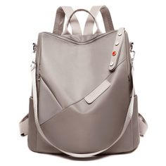 Designer Fashion Waterproof Oxford Travel Backpack-Backpacks-Innovato Design-Gray-Innovato Design Trendy Waterproof Travel Bags, Trendy Travel Bag For Outdoor Activities, Trendy Outdoor Travel Bag With Zipper, Trendy Outdoor Travel Bag With Zipper Closure, Trendy Backpack With Zipper For Outdoor Activities, Trendy Portable Backpack For Outdoor Activities, Trendy Waterproof Travel Backpack, Trendy Backpack For Outdoor Activities With Zipper Closure, Gray Anti-theft School Bag