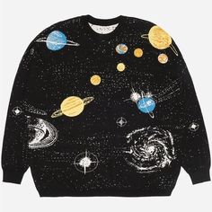 New With Tags / Rare Sweater Oversized Fit / 23” Ptp Questions? Leave A Comment Below! Helping Drawing, Spacecore Fashion, Fun Sweaters, Space Clothes, Space Clothing, Space Things, Ghost Sweater, Shoujo Girl, Character Clothing