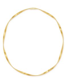 Marco Bicego 18K Yellow Gold Marrakech Twisted Collar Necklace, 16.5 Marco Bicego, Collar Necklace, Marrakech, Jewelry Accessories, Hoop Earrings, Twist, Yellow Gold, Collar, Yellow