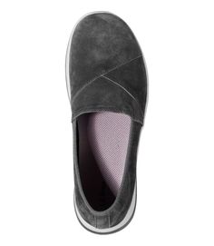 Women's Back Cove Stretch Slip-Ons, Nubuck | Casual at L.L.Bean Suede Cushioned Slip-on Sneakers, Suede Slip-on Sneakers With Cushioned Footbed, Gray Slip-ons With Arch Support And Round Toe, Cushioned Suede Slip-on Sneakers, Cushioned Slip-on Suede Sneakers, Suede Slip-on Sneakers With Removable Insole, Removable Insole Suede Slip-on Sneakers, Suede Ortholite Insole Slip-ons, Comfortable Gray Slip-on Sneakers With Arch Support