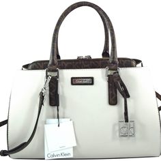 Calvin Klein H8ad15lb White Leather Satchel 13"L X 6"W X 9"H Item #: 23353485 Price: $150.00 Shipping Included Retail Price: $258.00 Condition New With Tags This Item Has Original Tags And Shows No Visible Signs Of Wear. Description 100% Authentic And Brand New With Tag! Calvin Klein Rectangular Leather Satchel, Calvin Klein Formal Leather Bags, Formal Calvin Klein Leather Bag, Calvin Klein Leather Bags With Silver-tone Hardware, Calvin Klein Luxury Leather Shoulder Bag, Luxury Calvin Klein Leather Shoulder Bag, White Satchel With Silver-tone Hardware For Formal Occasions, Calvin Klein Leather Satchel, White Formal Satchel With Silver-tone Hardware