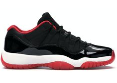 Jordan Retro 11 Low, Bred 11, Air Jordan Retro 11, Jordan Low, Air Jordan 11 Low, Jordan Retro 11, Authentic Jordans, Shoe Wardrobe, Retro 11