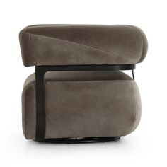 the reclining chair is shown with black legs and an armrest on it's back