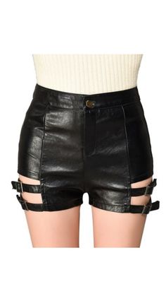 Make a bold statement with our Black Punk High Waist PU Leather Shorts. Featuring a sleek design and edgy high waist, these shorts are perfect for adding a rebellious touch to your wardrobe. Ideal for fashion enthusiasts who love to stand out with a chic and daring style. Sophisticated Fashion, Coachella Valley Music And Arts Festival, Black Punks, Fashion Bottoms, Gothic Wedding, Pants And Leggings, Leather Shorts, Goth Fashion, Festival Outfit