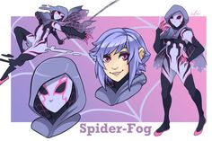 spider - fog character sheet for the game