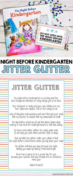 a flyer for the children's book night before kindergarten, written in german