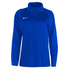 Nike Women's Epic Knit Jacket 2. Great look for individual or team training. Full zip with stand up collar and side pockets. Dri-FIT technology. 100% Polyester. Team Outerwear For Sports Season, Team-colored Long Sleeve Sports Outerwear, Sporty Long-sleeve Outerwear For Team Events, Sporty Long Sleeve Outerwear For Team Events, Sporty Winter Outerwear For Team Events, Nike Moisture-wicking Track Jacket For Sports Season, Team-colored Long Sleeve Track Jacket For Sports, Nike Functional Outerwear For Sports Events, Sporty Track Jacket In Team Colors For Sports