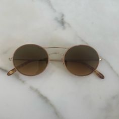 Brown Lens Gold Frame Garrett Leight, Brown Lens, Colored Sunglasses, Gold Frame, Sunglasses Accessories, Women Accessories, Sunglasses, Frame, Gold