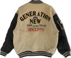 Vintage Winter Outerwear With Embroidered Graphics, Vintage Cotton Varsity Jacket For Winter, Vintage Cotton Varsity Jacket With Long Sleeves, Retro Cotton Varsity Jacket, Vintage Cotton Varsity Jacket With Letter Print, Vintage Long Sleeve Wool Varsity Jacket, Mens Jackets Casual, Letterman Jacket, Wool Jacket