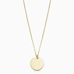 Yellow Gold Sterling Silver Coin Necklace, Classic Round Coin Necklace Tarnish Resistant, Classic Round Tarnish Resistant Coin Necklace, Classic Tarnish Resistant Coin Necklace, Classic 14k Gold Coin Necklace With Round Pendant, Classic 14k Gold Coin Pendant Necklace, Classic Gold Coin Necklace, Classic 14k Gold Coin Necklace Gift, Classic Yellow Gold Circular Necklace