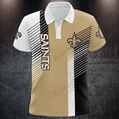 New Orleans Saint Polo T-Shirt 022 available in T-shirt, hoodie, tank top, longsleeve, multi color and size S M L XL XXL 3XL 4XL 5XL. Shipping from the US. Easy 30 day return policy - Shop now! 6.1-ounce, 100% cotton .Double-needle neck, sleeves and hem; Roomy Unisex Fit. Ash is 99% cotton, 1% poly; Sport Grey is 90% cotton, 10% poly; Dark Heather is 50% cotton, 50% polyester .Decoration type: Digital Print. Made by Gildan Nfl Fan, Polo T Shirt, Gift Product, New Orleans Saints, Casual Wardrobe, Piece Of Clothing, Fashion Games, New Outfits, Tank Shirt