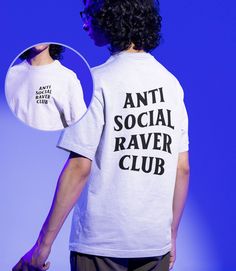 -Gildan 5000 Brand Shirts -Unisex Adult Sizing -Props used in photos are NOT included with purchase Check out this design on other products! Hoodies: https://www.etsy.com/listing/1597855332/anti-social-raver-club-hoodie-rave?click_key=caad6979769db22781b6ddb76a2f6aa3782299e0%3A1597855332&click_sum=78be3d59&ref=shop_home_active_1&frs=1&sts=1 Fiber Composition -Solid colors are 100% cotton; Heather colors are 50% cotton, 50% polyester (Sport Grey is 90% cotton, 10% polyester); Antique colors are 6 Crew Neck Top With Screen Print For Concerts, Hip Hop Short Sleeve T-shirt For Music Festivals, Graphic Crew Neck Tops For Concerts, Hip Hop Short Sleeve Tops With Logo Print, Hip Hop Style Short Sleeve Shirt With Graphic Design, Cotton Graphic Design Tops For Fan Merchandise, White Hip Hop T-shirt For Concert, Concert Short Sleeve Top With Graphic Print, Short Sleeve Tops With Graphic Print For Concert