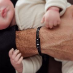 "Introducing our personalized Dad Bracelet, a heartfelt piece for every proud father to cherish. Handcrafted with love, this bracelet features a stainless steel band intricately engraved with the names of your beloved kids. With each glance at your wrist, you'll be reminded of the special bond you share with them. The adjustable clasp ensures a comfortable fit, while the durable materials guarantee long-lasting wear. Whether it's a gift for Father's Day, a birthday, or just to show your apprecia Daddy Bracelet, Kids Name Bracelet, Dad Bracelet, Family Bracelet, Family Bracelets, White Bracelets, Name Bracelet, Stainless Steel Band, Gift For Dad