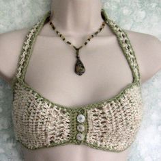 Crochet Bra Pattern, Estilo Indie, Crochet Mignon, Confection Au Crochet, Crochet Bra, Crochet Swim, Bra Pattern, Crochet Simple