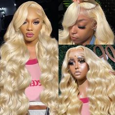 PRICES MAY VARY. 613 13x6 Lace Front Wig Human Hair :180% density Brazilian blonde wig human hair. No smell, no shedding, no knots. Healthy and comfortable Blonde Wig Human Hair:It can be freely designed according to the occasion. It can be dyed, permed, highlighted or curled.Can make middle part and side part 613 Lace Front Wig Human Hair:You can wear it to any party, making you the center of attention, more confident and beautiful 613 HD Lace Frontal Wig Human hair:With a more HD lace material 613 Lace Front Wig, Body Wave Lace Front Wigs, Hd Lace Frontal, Lace Front Wigs Human Hair, Low Lights Hair, Women's Wigs, Wig Human Hair, Wigs Human Hair, Lace Material