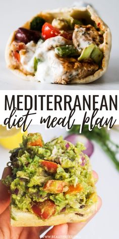 the mediterranean diet meal plan is loaded with meat and vegetables