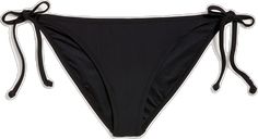 Sporty Fitted Tie-side Bottoms, Black Nylon Tie-side Bottoms, Swim Bottoms, Low Rise, String Bikinis, Old Navy, Swimming, Black