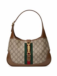 Shoulder bag, one main compartment, characteristic band, internal zip pocket and regular, removable shoulder strap. This item is in size UNI and the color is Brown Monogram Bag Outfit, Gucci Bags Handbags, Luxury Lounge, Slouchy Hobo Bag, Gucci Monogram, Monogram Bag, Van Cleef Arpels, Saddle Bag, Gucci Handbags