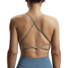 PRICES MAY VARY. 75% Nylon, 25% Spandex Imported Elastic closure Hand Wash Only Nylon T-back Activewear For Yoga, Nylon Cross Back Activewear For Sports, Moisture-wicking Stretch Sports Bra With Strappy Design, Nylon Cross-back Activewear For Gym, Nylon Strappy Back Activewear For Workout, Nylon Activewear With Strappy Back For Workout, Nylon Yoga Activewear With Straps, Moisture-wicking Strappy Stretch Activewear, Strappy Moisture-wicking Stretch Activewear