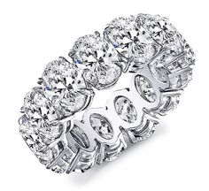 a diamond ring with four rows of diamonds on it