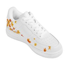 Falling Leaves Sneakers The Falling Leaves Low Top Unisex Sneakers boast a fashionable and comfortable construction, enhanced by a crafted golden leaves that transmits a vibrant, autumntime-like look. Featuring a lightweight and robust construction, these shoes are a practical choice for everyday wear. Their classic design ensures they will make an impact in any situation. Yellow Low-top Fall Sneakers, Yellow Low-top Sneakers For Fall, Fall Yellow Low-top Sneakers, Orange Low-top Sneakers For Fall, Fall Orange Low-top Sneakers, White Low-top Sneakers For Fall, Orange Lace-up Sneakers For Fall, Floor Pillows Living Room, Throw Pillows Bedroom