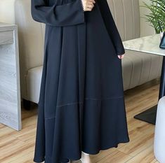 A classic & minimal abaya for you casual dinner dates.A perfect staple piece for this Ramadan & Eid.luxury handwork near the border & sleeves.This set includes the abaya & a free hijab. Elegant Solid Color Abaya For Eid, Elegant Long Solid Hijab, Elegant Long Solid Color Hijab, Elegant Long Sleeve Khimar For Eid, Elegant Dabka Khimar, Elegant Maxi Length Hijab, Elegant Long Niqab For Eid, Elegant Long Sleeve Abaya With Dabka, Elegant Long Hijab For Eid