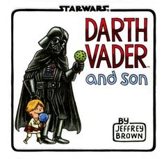 darth vader and son is shown in this children's book, with the title